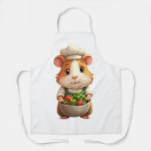 Guinea Pig Chef – Cute Cooking Pet  エプロン (正面)
