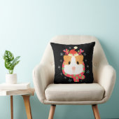 Guinea Pig Christmas Reindeer クッション (椅子)