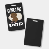 Guinea Pig Dad バッジ (正面&裏面)