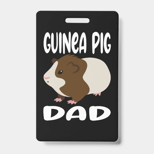 Guinea Pig Dad バッジ (正面)