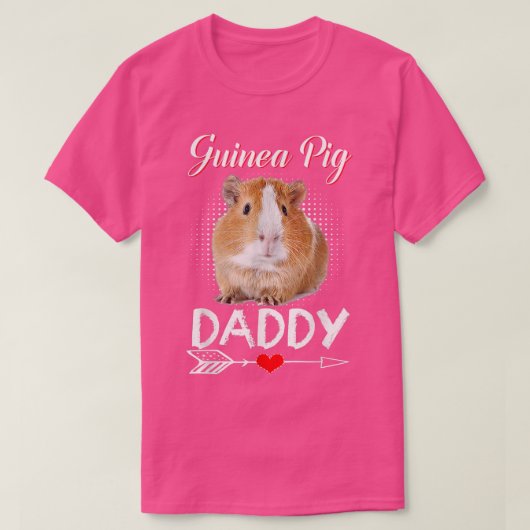 Guinea Pig Daddy Costume Clothing Cute Guinea Pig  Tシャツ (デザイン正面)