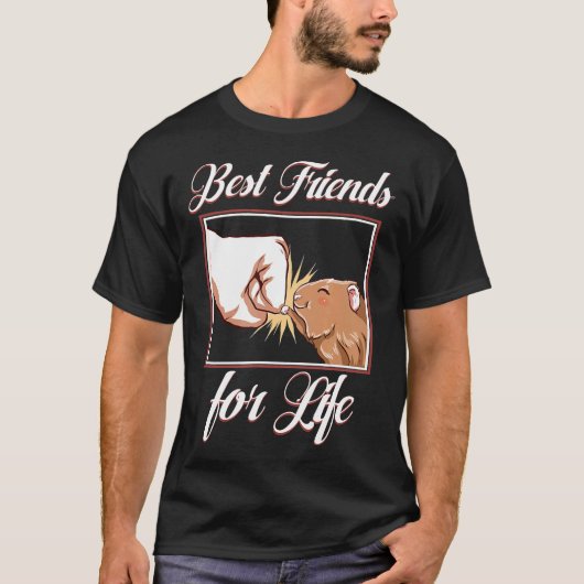 Guinea Pig Friends 最高の For Life Pet Owner Cavy Tシャツ (正面)