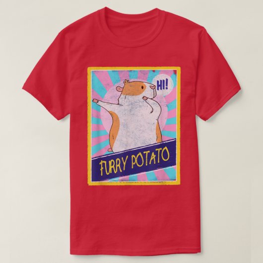 Guinea Pig Furry Potato Dabbing Funny Guinea Pigs Tシャツ (デザイン正面)