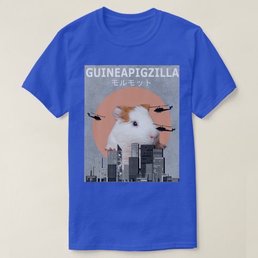 Guinea Pig Guinepigzilla Animal Funny Guinea Pigs Tシャツ (デザイン正面)