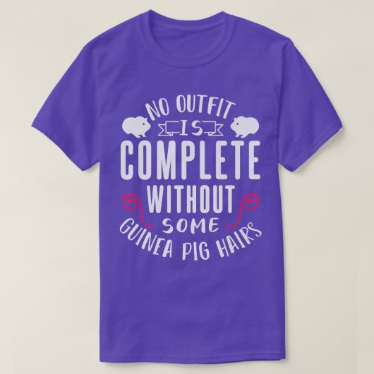 Guinea Pig Hairs Design For Rodent Lover Premium 2 Tシャツ (デザイン正面)