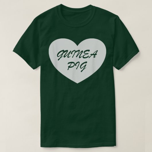 Guinea Pig Heart Apparel - Unique Pigs Lover Desig Tシャツ (デザイン正面)