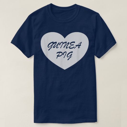 Guinea Pig Heart Apparel - Unique Pigs Lover Desig Tシャツ (デザイン正面)