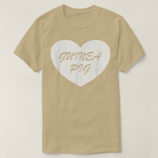 Guinea Pig Heart Apparel  Unique Pigs Lover Design Tシャツ (デザイン正面)