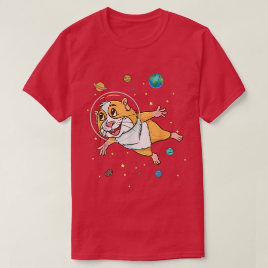 Guinea Pig In Space Guinea Pig Lover  Tシャツ (デザイン正面)