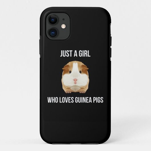 Guinea Pig Just A Girl Loves Wheek Case-Mate iPhoneケース (裏面)