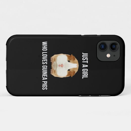 Guinea Pig Just A Girl Loves Wheek Case-Mate iPhoneケース (裏面(横))