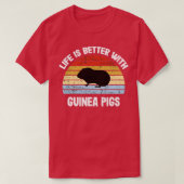 Guinea Pig Life Is Better With Guinea Tシャツ (デザイン正面)