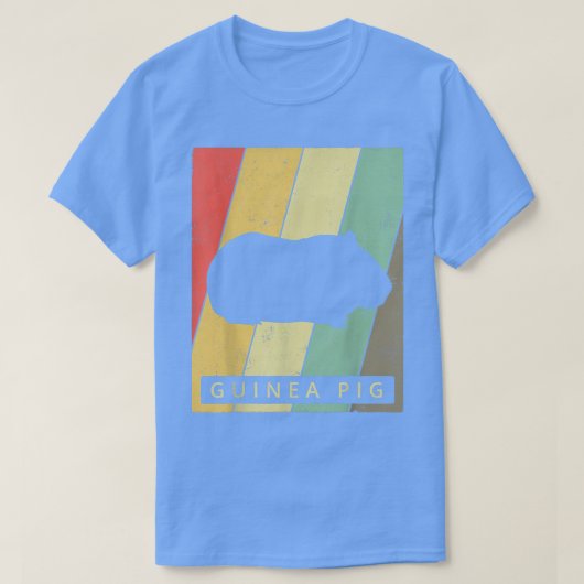 Guinea Pig Lover Vintage Retro Animal 2208 Tシャツ (デザイン正面)