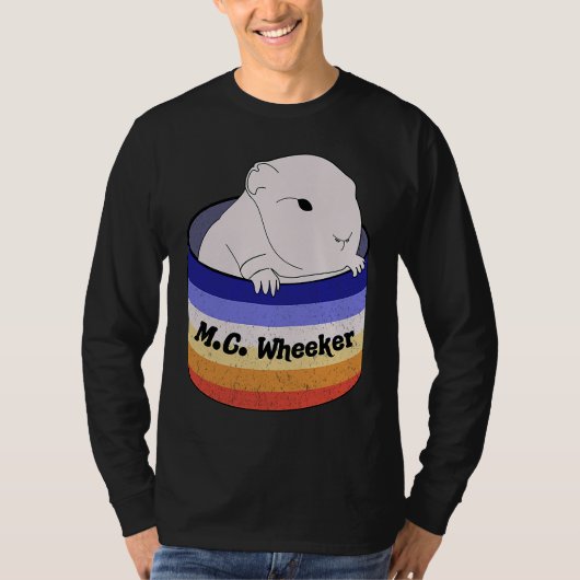 Guinea Pig M C Wheeker Wheeking Cavy Tシャツ (正面)
