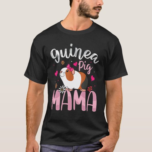 Guinea Pig Mama   Guinea Pigs   Women Girls Kid Tシャツ (正面)