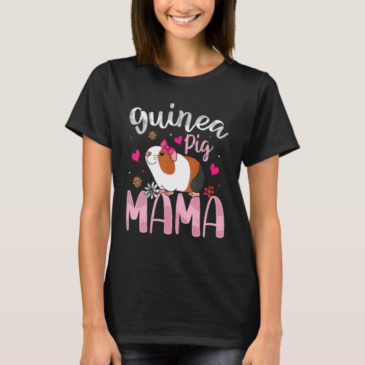 Guinea Pig Mama   Guinea Pigs   Women Girls Kid Tシャツ (正面)