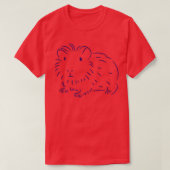 Guinea Pig Minimal Drawing T-Shirt Tシャツ (デザイン正面)