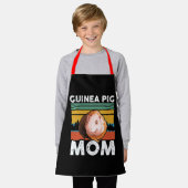 Guinea Pig Mom エプロン (着用した状態)