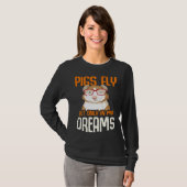 Guinea Pig  Pigs Fly But Only in my Dreams Tシャツ (正面フル)