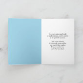 Guinea Pig Rainbow Sympathy with Carnations Name カード (内部)