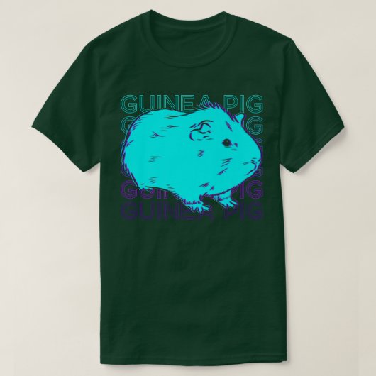 Guinea Pig Retro Premium2398 Tシャツ (デザイン正面)
