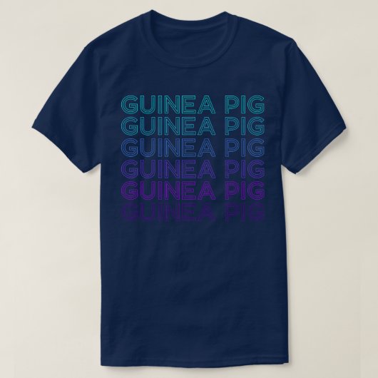Guinea Pig Retro Premium 2399  Tシャツ (デザイン正面)
