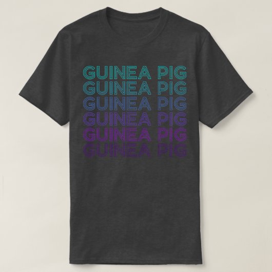 Guinea Pig Retro T-Shirt Tシャツ (デザイン正面)