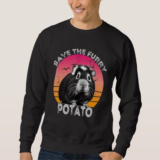 Guinea Pig Save The Furry Potato スウェットシャツ (正面)