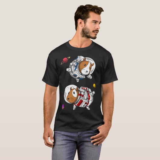 Guinea Pig Space Astronauts Tシャツ (正面フル)