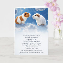 Guinea Pig Sympathy Loss of Pet  カード