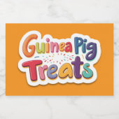 Guinea pig treats フードラベル (シングルラベル)