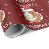 Guinea Pig Ugly Christmas Sweater Merry Pigmas ラッピングペーパー (ロールコーナー)