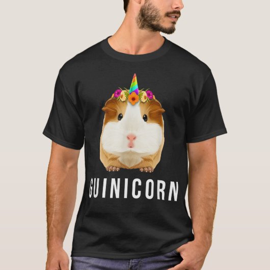 Guinea Pig Unicorn Guinicorn Clothing Accessories  Tシャツ (正面)