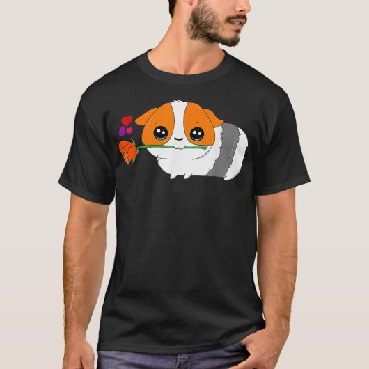 Guinea Pig Valentine Animal Lovers Valentines Day  Tシャツ (正面)