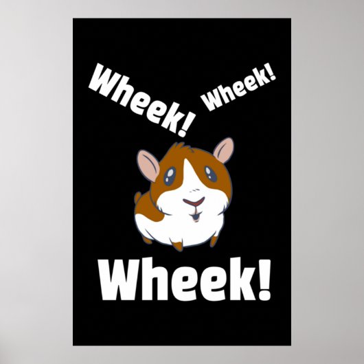 Guinea pig Wheek! Wheek! ポスター (正面)
