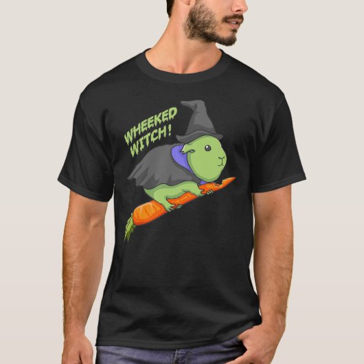 Guinea Pig Wheeked Witch Halloween Tシャツ (正面)