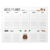 Guinea Pig Wheekly (Weekly)プランナー一覧 ノートパッド (正面)