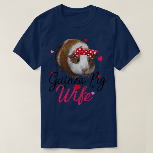 Guinea Pig Wife Costume Shirt Women Guinea Pig Lov Tシャツ (デザイン正面)