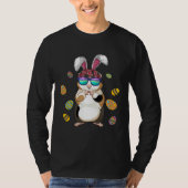 Guinea Pig With Cute Bunny Ears Happy Easter Day E Tシャツ (正面)