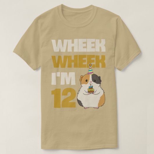 Guinea Piggy引用文12歳のGuinea Dau Tシャツ (デザイン正面)