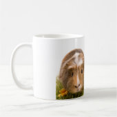 guinea pigs on a lawn コーヒーマグカップ (左)