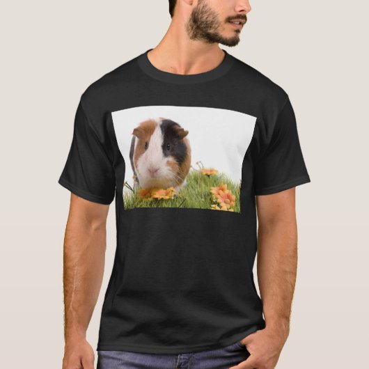 guinea pigs on a lawn tシャツ (正面)