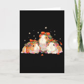 Guinea Pigs Tangled Up In Christmas Lights Guinea  カード (正面)