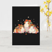 Guinea Pigs Tangled Up In Christmas Lights Guinea カード (黄色い花)