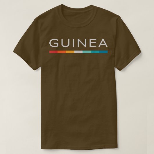 Guinea Retro Design Tシャツ (デザイン正面)