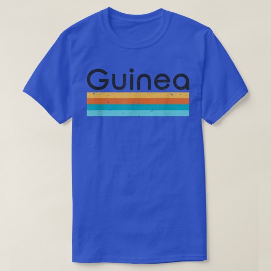 Guinea Retro Design Tシャツ (デザイン正面)