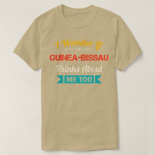 GuineaBissau Lover Quote Funny Country Vintage Sou Tシャツ (デザイン正面)
