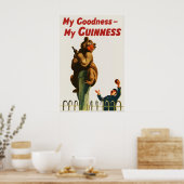 Guinness Bear Poster Print  John Gilroy Vintage ポスター (キッチン)