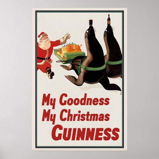 Guinness Christmas Poster Print  John Gilroy ポスター (正面)