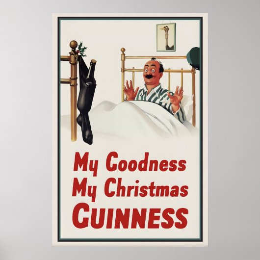 Guinness Christmas Stocking Poster Print  John ポスター (正面)